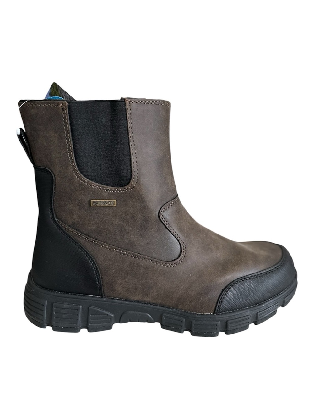 Ozark Trail Men’s Waterproof Chelsea Rain & Snow Boot in Brown and Black